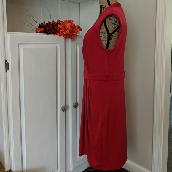 💃Red Allen B. By Allen Schwartz Dress | Large - Picture 7 of 8
